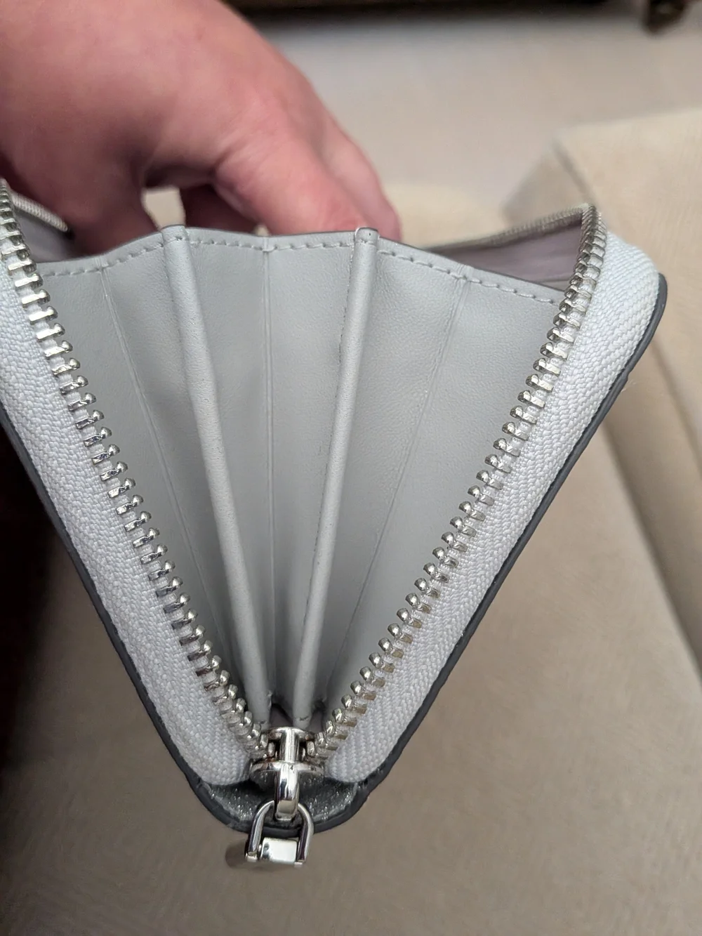 kate spade Silver Metallic Wallet Clutch